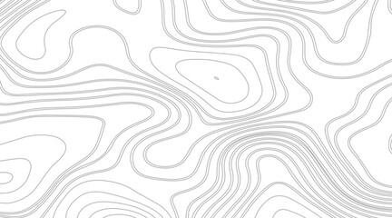 Topographic map contours in hilly or mountainous terrain, Retro topographic map. Geographic contour map. Abstract outline grid.