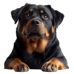 Obraz premium Rottweiler isolated on transparent background