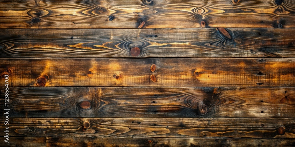 Aufkleber rustic weathered wooden planks background texture for design projects