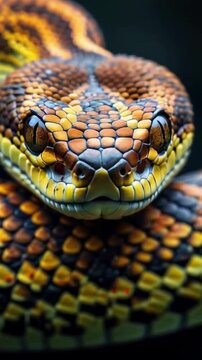 close up of a snake