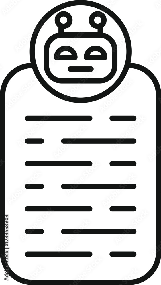 Poster chatbot generating code on a tablet, showcasing the power of ai in software development