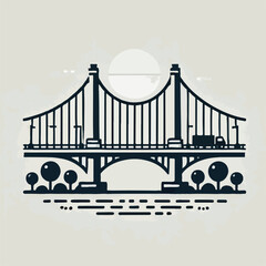 Sturdy vehicle bridge