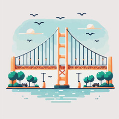 Sturdy vehicle bridge