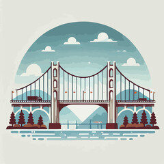 Sturdy vehicle bridge