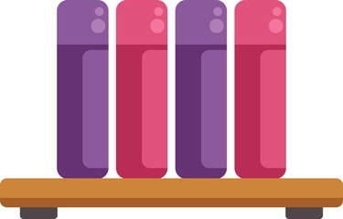 Colorful books standing on wooden shelf representing library or bookstore storage, symbolizing knowledge, learning, and organization