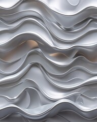Soft silver with wave like patterns and light contrast abstract background