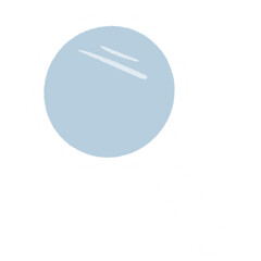 magnifying glass icon, illustration on a transparent background 