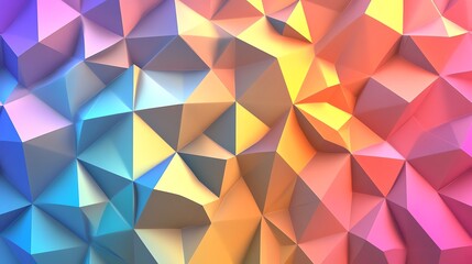 Fototapeta premium Colorful Geometric Design Creating an Abstract Texture With Vibrant Shades at an Artistic Exhibition