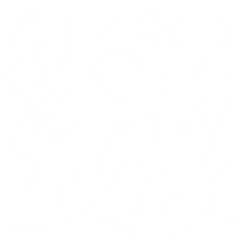 set of white arrows illustration on a transparent background 