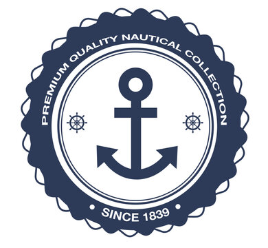 Nautic Badge, Segeln, Schiffahrt, See, Meer, Ankel, Emblem