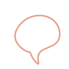 Simple Speech Bubble Graphic Design Illustration