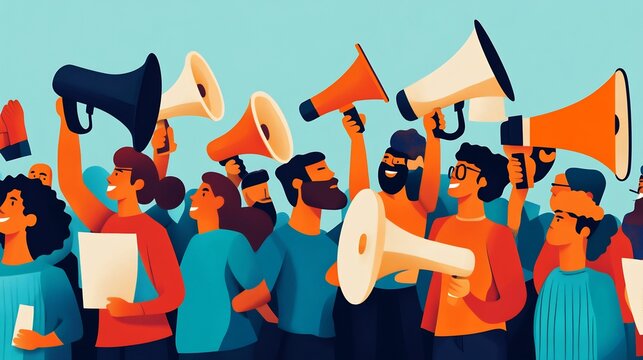 Symbolic portrayal of social justice advocacy through grassroots movements and collective behavior