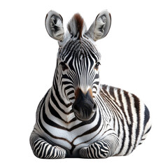 Zebra isolated on transparent background