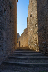Fototapeta premium Entrance medieval arab baths in Girona,Catalonia, Spain