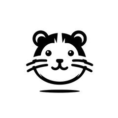 Adorable Tiger Cub Cartoon: Cute Animal Character Design, Perfect for Logos, Illustrations, and Children's Products