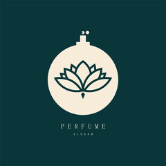 perfume abstract Logo Template Design Vector, Emblem, Design Concept, Creative Symbol, Icon