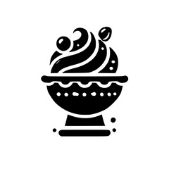 Creamy Ice Cream Dessert in a Bowl - Delicious Frozen Treat, Perfect Summer Food