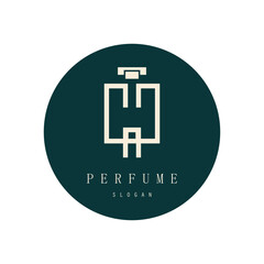 perfume abstract Logo Template Design Vector, Emblem, Design Concept, Creative Symbol, Icon