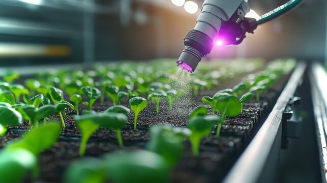 Innovative irrigation techniques boost plant growth in a modern greenhouse environment