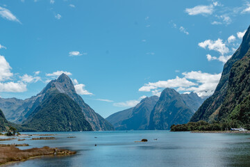 Milford Sound, National Park Fjordland, South Island, New Zealand, Oceania. 