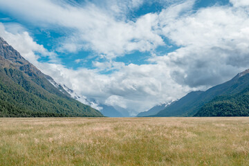 Eglington valley in Fiordland National Park, New Zealand