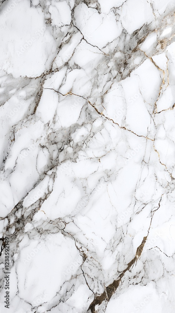 Poster a stunning marble surface displays a unique pattern of white and gray veins intertwined with fine go