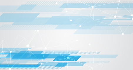 Light pale vector background for a banner. Abstract geometric pattern of stripes and squares, for presentation. Abstract white and gray horizontal design. Science, and technology background.