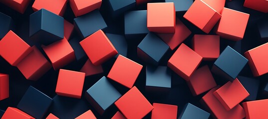 A background with cubic patterns in different colours