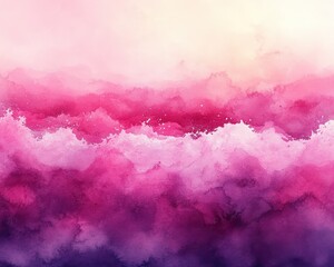 Fototapeta premium Pink Watercolor Abstract Background Soft Texture Gradient Art Illustration Design