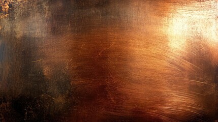 Obraz premium Abstract texture of warm copper tones with intricate brush strokes creating a rich and striking pattern ideal for modern design or artistic projects.