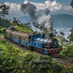 Charming Diesel Toy Train in Motion