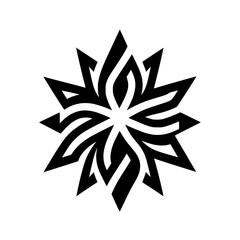 Geometric Black and White Abstract Design: A Modern Graphic Pattern