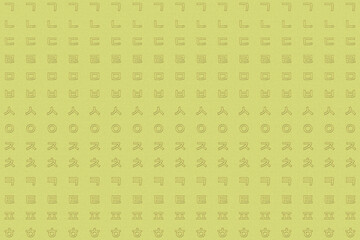 Fototapeta premium Korean Alphabet Background. Korean alphabet background. Foil on paper. 한글 배경.