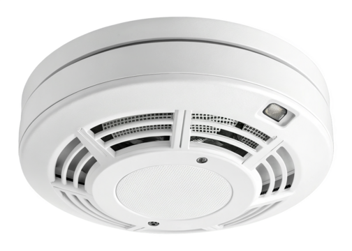 smoke detector isolated on a transparent background.