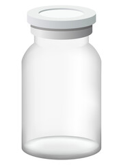 空のバイアル瓶のイラスト