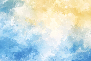 Fototapeta premium light and airy gradient background blending pastel colors of blue and yellow, creating serene and calming atmosphere. Perfect for various design projects