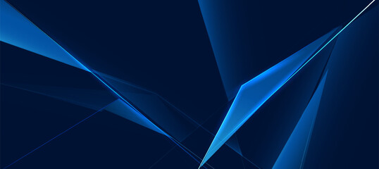 Obraz premium Modern abstract background, Elegant diagonal lines striped blue background, Digital polygon background vector for presentation business banner or web background EPS 10