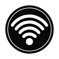 	
Wifi icon for interface design. Vector wlan access, wireless wifi hotspot signal sign, icon, symbol.