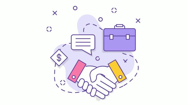 Limited liability companies Deal Closed animation, Transformational acquisition animated video, Transaction Completed Clip,  Joint partnerships footage, Sales and Marketing management motion graphics