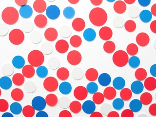 Fototapeta premium Patriotic Polka Dot Pattern for Labor Day Festivities
