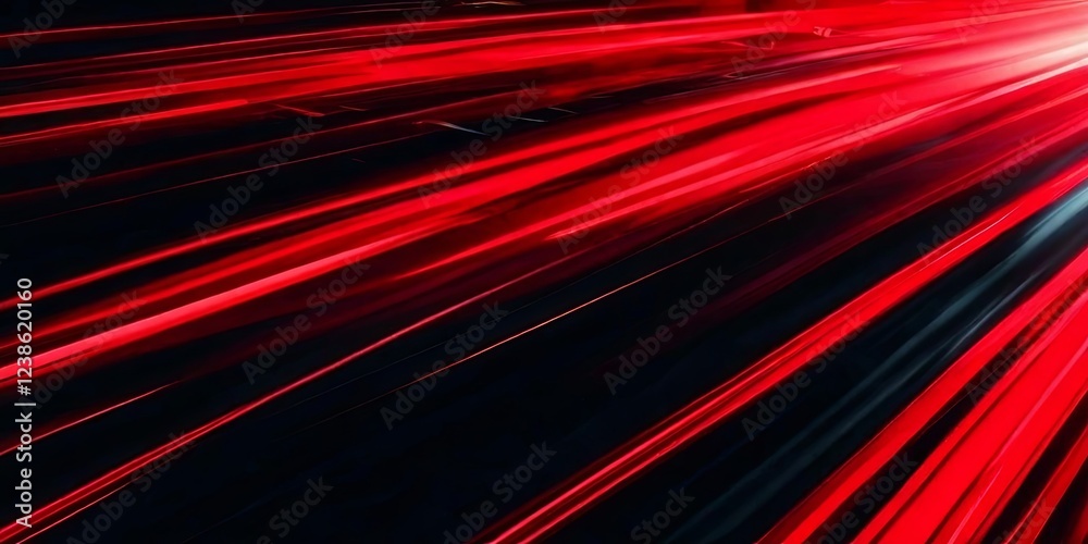 Poster a red and black line with a white line in the middle