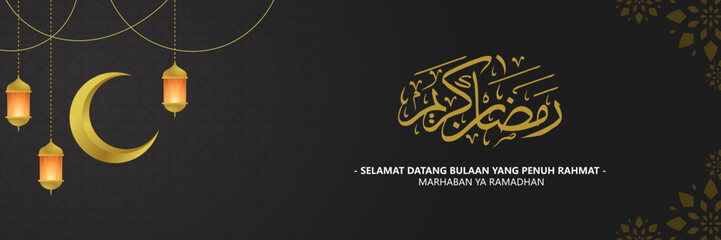 banner design with Islamic and Ramadan themes