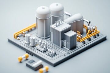 Fototapeta premium Intelligent digital twin models for renewable energy management