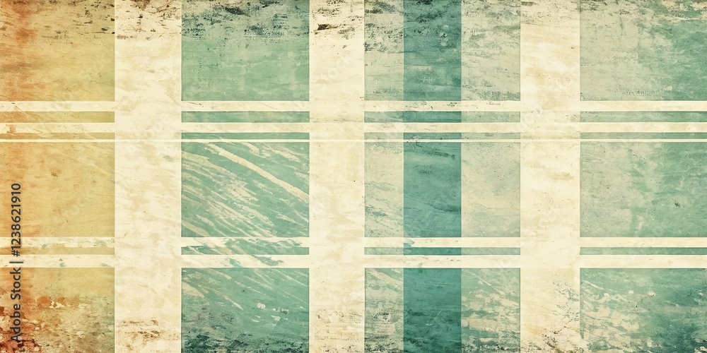 Poster a piece of paper with a checkered pattern