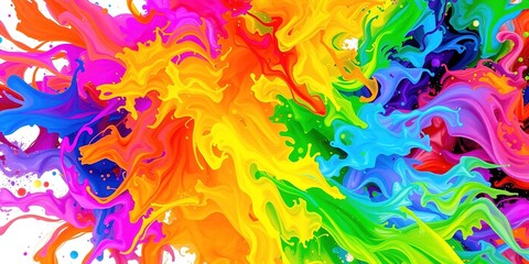 Fototapeta premium Earth's Enchanting Canvas: A Vibrant Abstract Tribute
