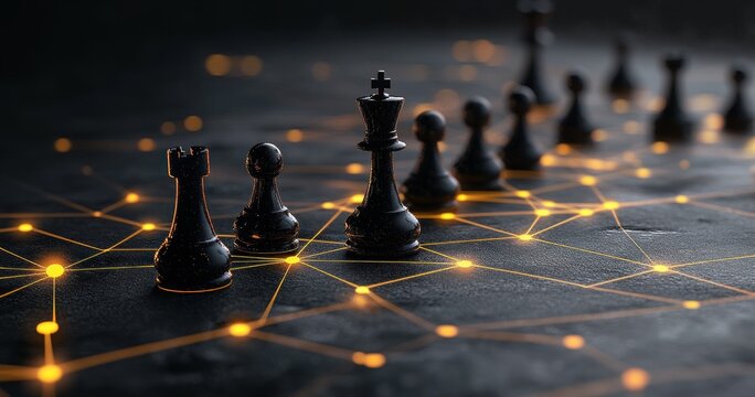 Black Chess Pawns on a Dark Network Finding Shortest Path Strategy