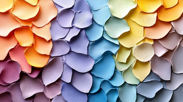 Colorful Abstract Paint Swirl Texture Background
