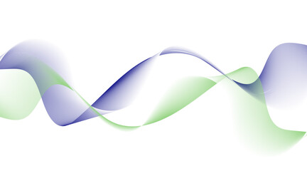 Abstract wave element for design. Digital frequency track equalizer. Stylized line art background. Vector illustration. Wave with lines created using blend tool. Curved wavy line, smooth stripe