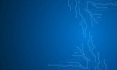 vector futuristic circuit board , Electronic motherboard , Communication and engineering concept , Hi-tech digital technology concept	

