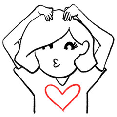 cartoon character drawing valentines